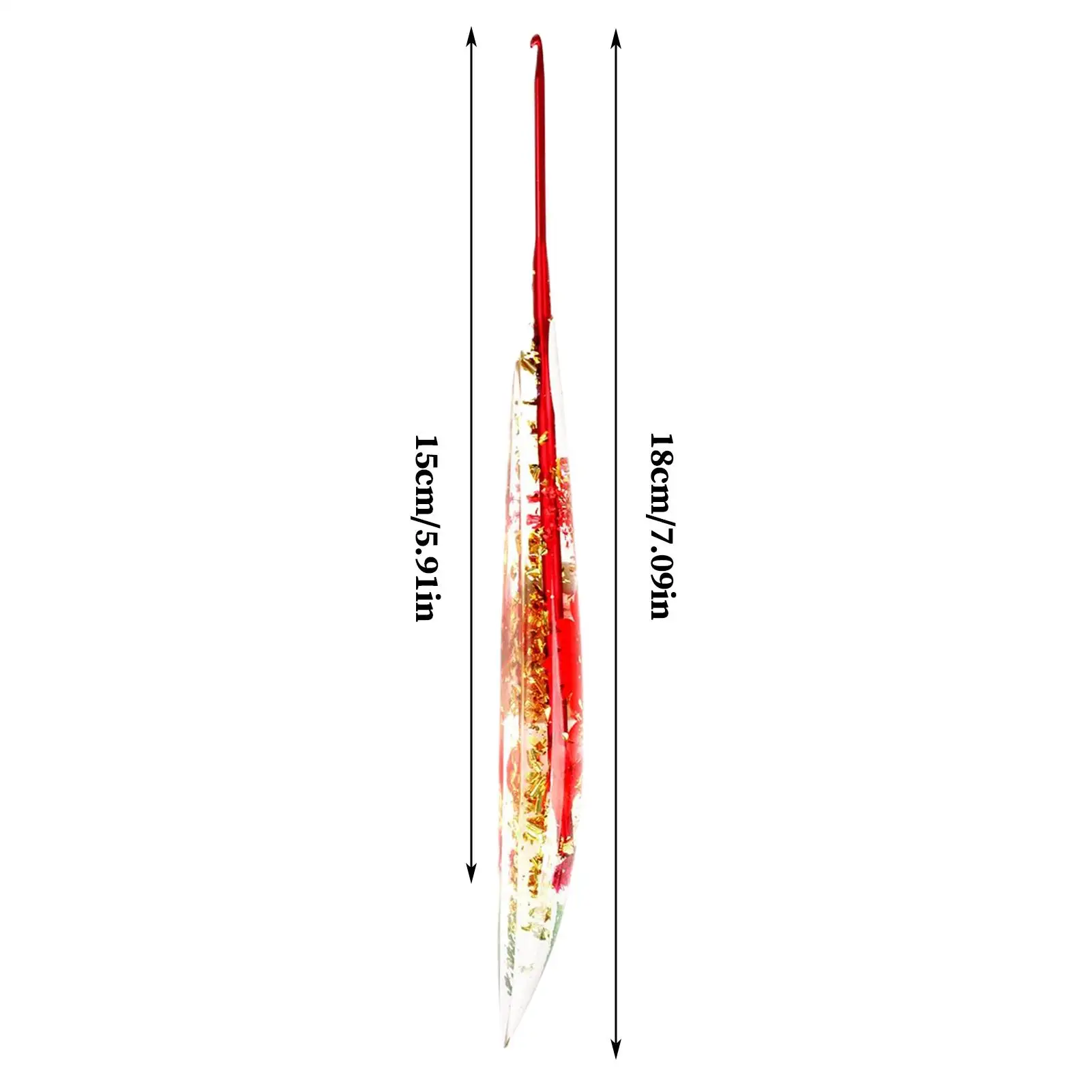 خطاف كروشيه مريح قبضة الأزهار خطاف كروشيه للحياكة عدم الانزلاق الحياكة أداة لوازم الحرفية للمبتدئين النساء البالغات #6