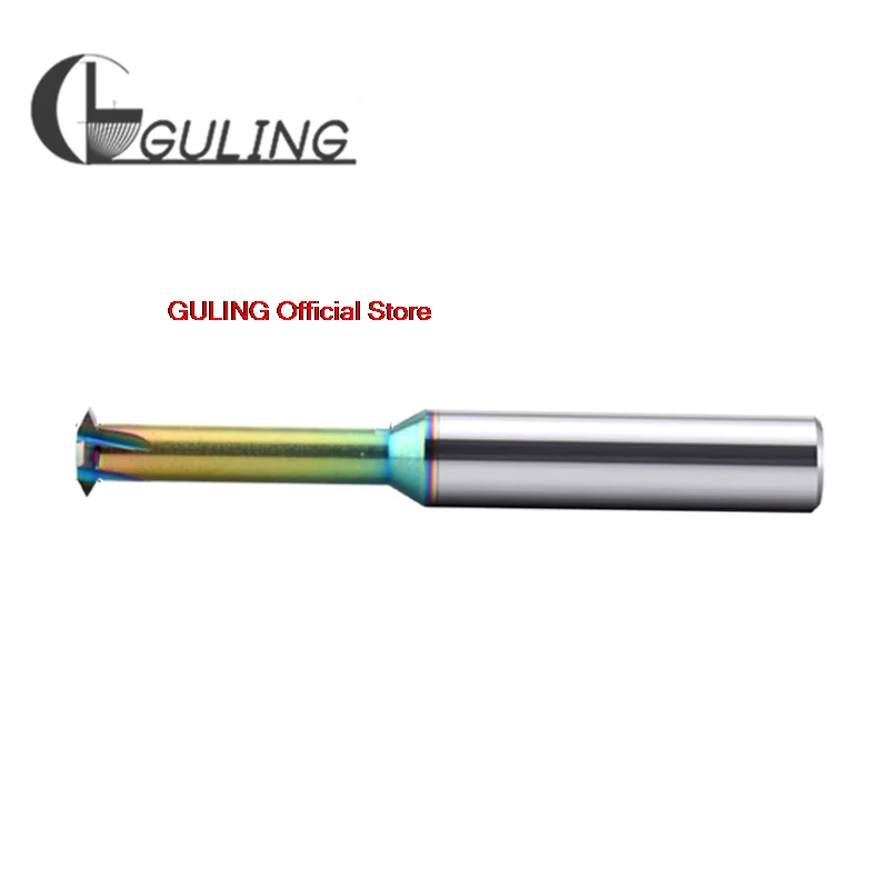 Guling-única Linha do Dente do Carboneto Contínuo Que Trituram Máquina do Cnc Cortador do Moinho m1 M1.6 m2 m3 m4 m5 m6 m8 M10 M12 M14