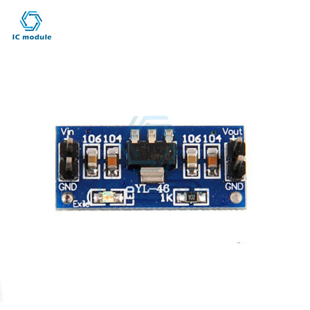 SMD AMS1117 DC-DC Step Down Buck Converter Power Supply Module DC 4.75-12V to 1.2V 1.5V 1.8V 2.5V 3.3V for Arduino