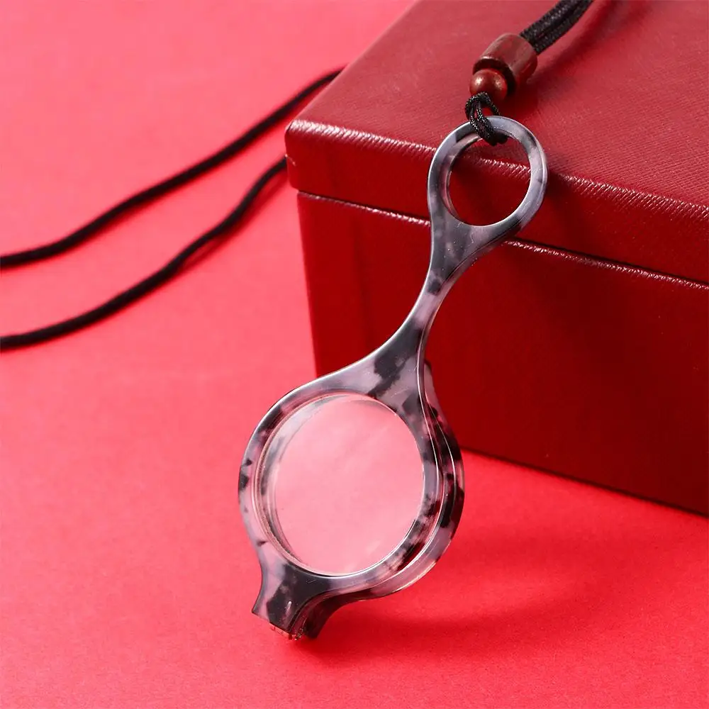 Convenient Retro Foldable Pendant Portable Presbyopic Glasses Mini Elderly Glasses Reading Glasses Hanging Neck Glasses