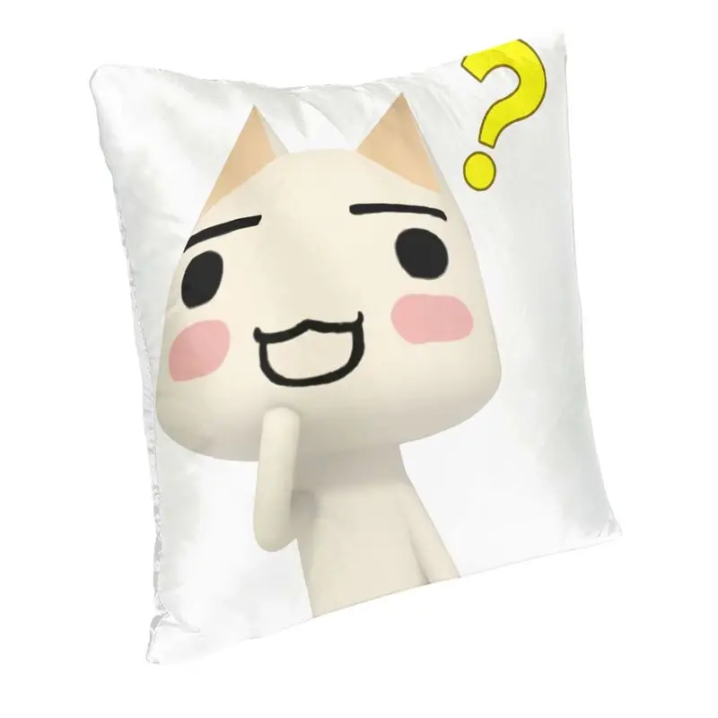 Toro Inoue Cat Cushion Cover Cartoon Animation Velvet Modern Pillow Case Living Room Decoration