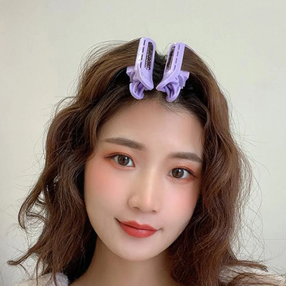 

10Pcs Hair Roller Clips Bang Curler Grip DIY Hair Styling Tool Root Clips for Volume Curling Jaw Clamps Suitable for Home Travel
