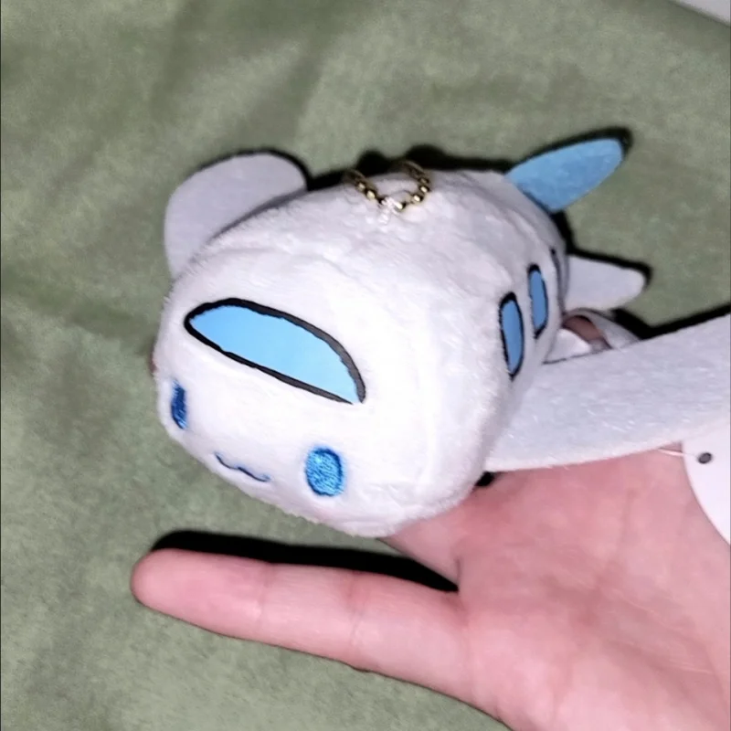 سانريو سينامورول أبيض أزرق تحويل طائرة لينة أفخم المفاتيح على ظهره سستة حلية حقيبة يد الزينة فتاة هدية #5