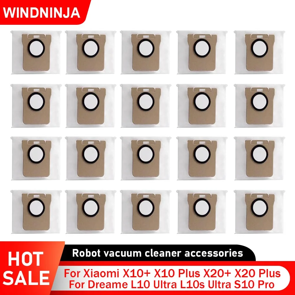 Staubbeutel Für Xiaomi X10 Plus X20 Plus X20 Max Mijia M30S M40 Für Dreame L10 Ultra L20 Ultra L30 Ultra S10 Pro Vakuum Zubehör