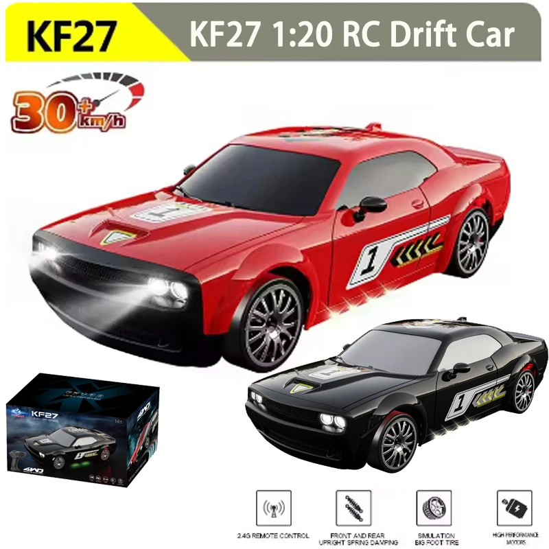 

KF27 1:20 RC Drift Car 30 км/ч Высокоскоростные радиоуправляемые машинки Игрушки для взрослых и детей Автомобили с дистанционным управлением 2,4G Off Road Monster Truck