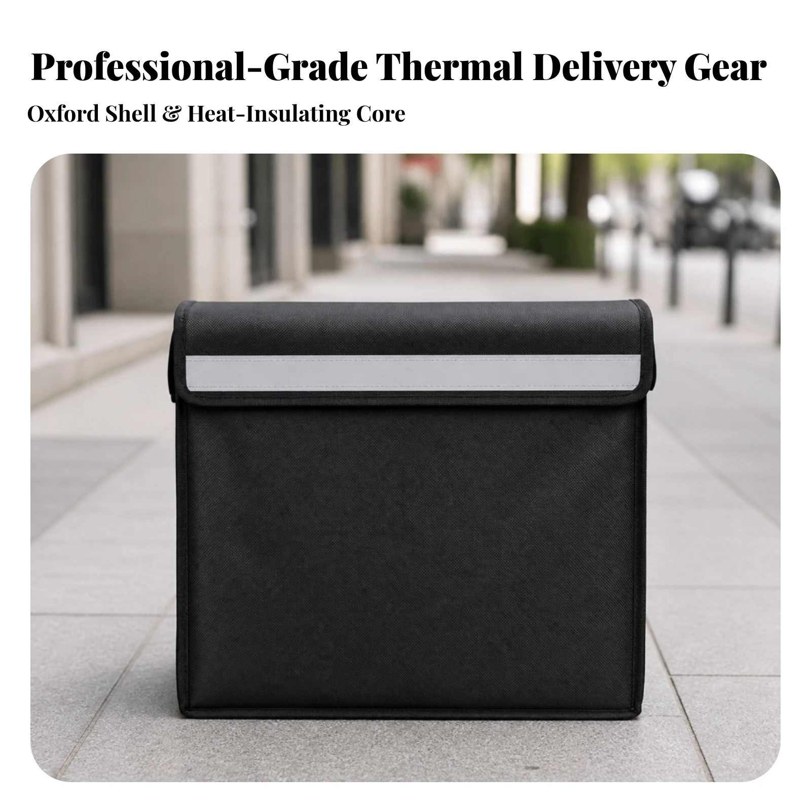Insulated Food-Delivery Bag Long-Lasting Takeaway Delivery Bag Sturdy Spill-Proof for Caterers
