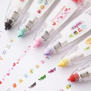 Corrective tape of the mechanical project, perfect for decorating diaries and school supplies, beautiful kawaii, 1pc 8 Main School corrective sales - №8