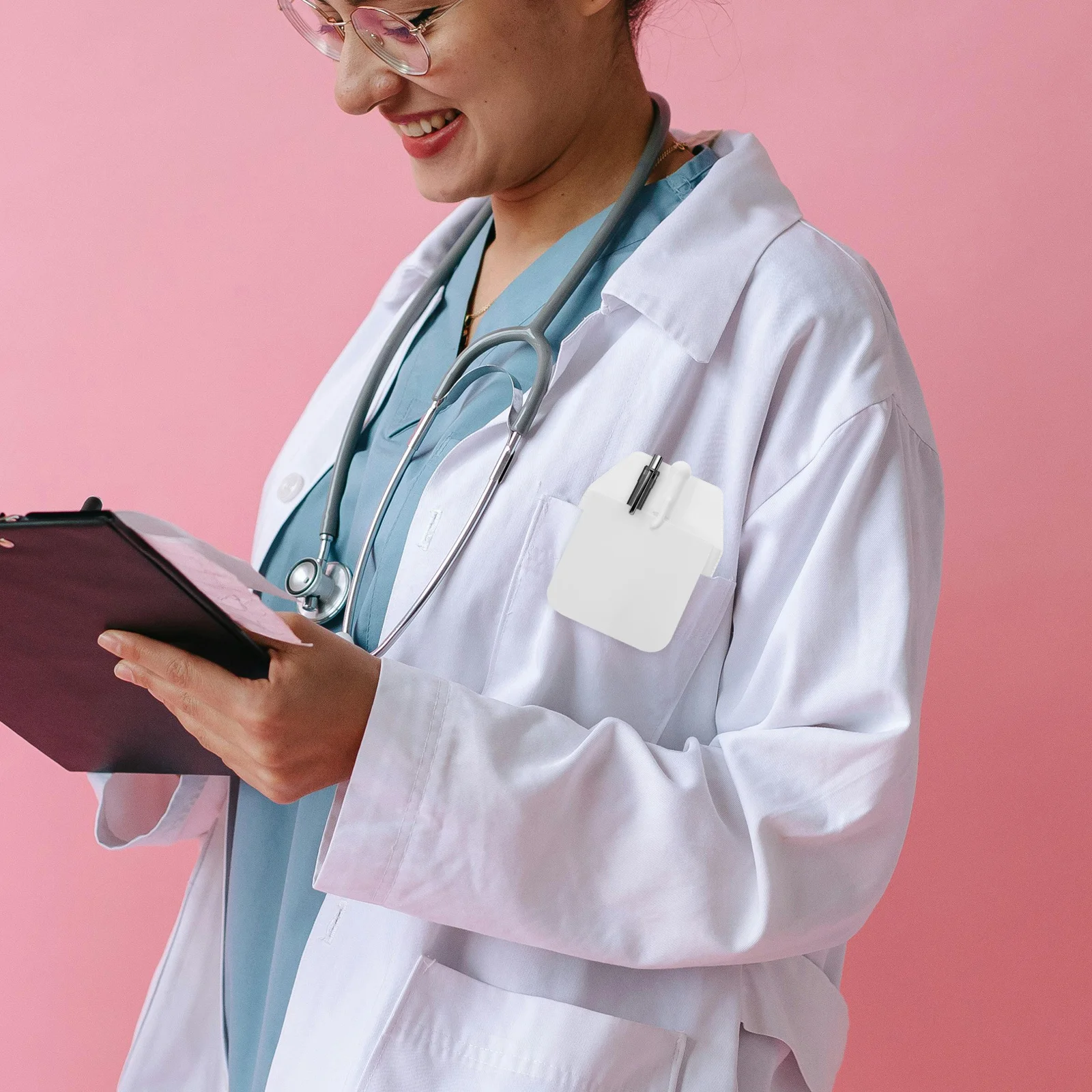 

5Pcs Soft PVC Pen Organizer Pocket Protector for Shirts Coats Prevents Ink Stains Tears Easy Access Professional Appearance