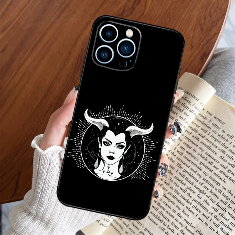 Sigil of Lilith Case For iPhone 16 15 14 13 12 11 Pro Max XS XR X 6 7 8 Plus 13 12 Mini Protection Back Cover