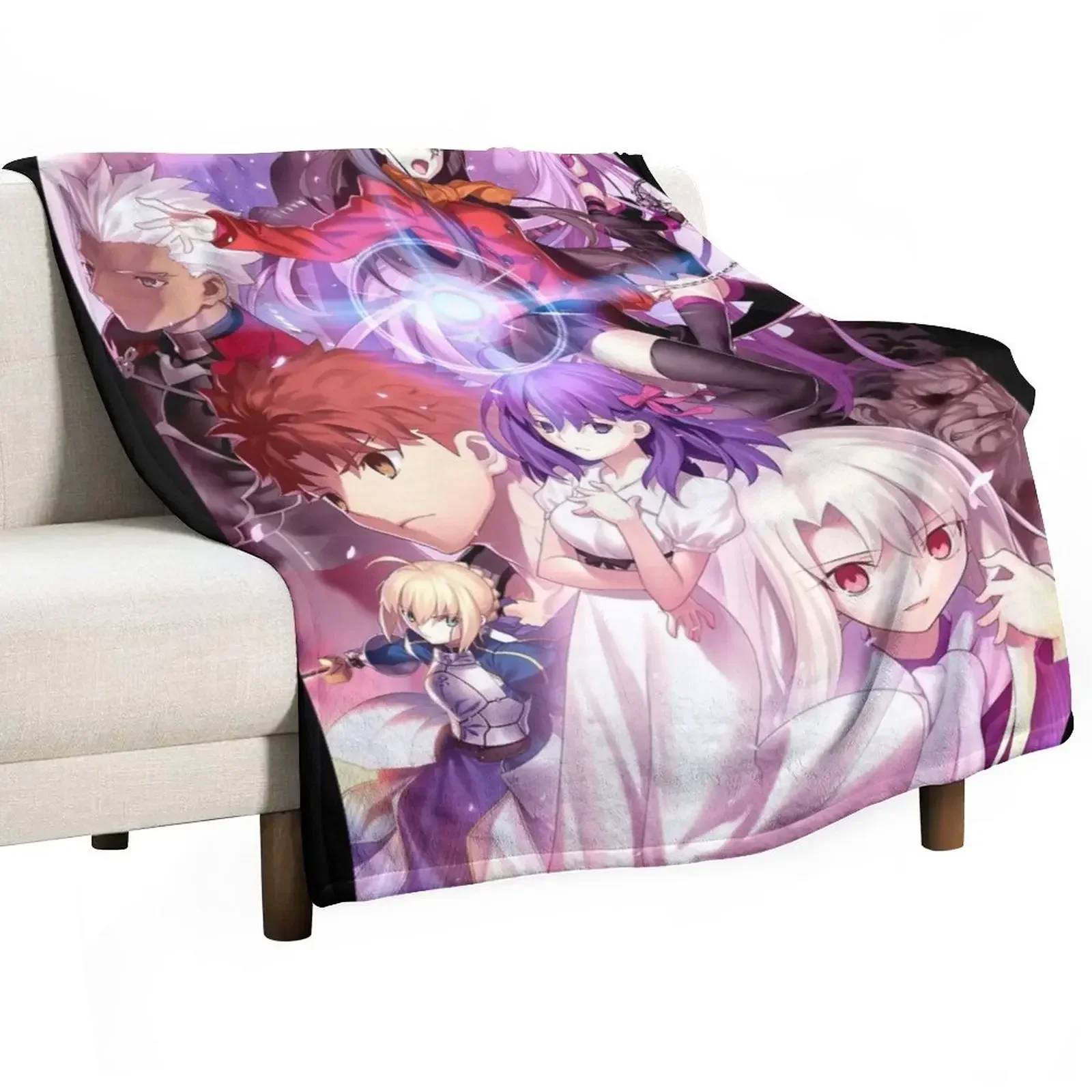 Fate / Stay Night Throw Blanket Winter beds Multi-Purpose decorative Blankets