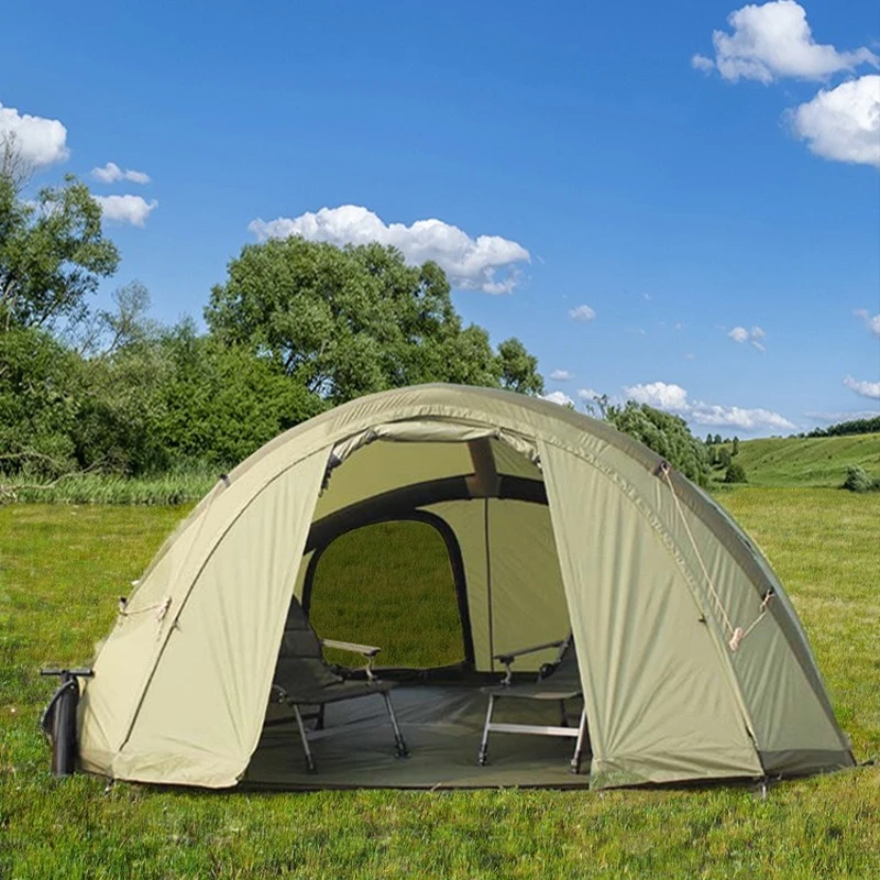 Wild beach tent, outdoor camping double inflatable tent, quick opening and no sun protection fishing tent