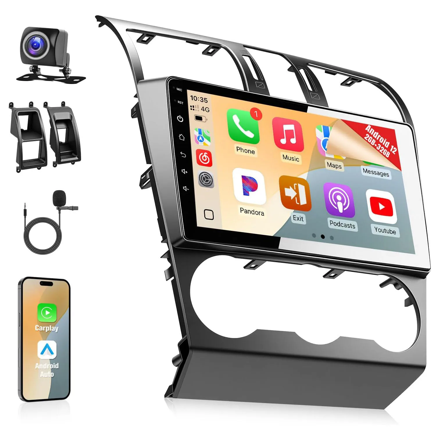 8Core Android 12 Car Stereo for Subaru Forester Impreza WRX 2012 2013 2014 2015 2016 Radio with Carplay Android Auto Bluetooth