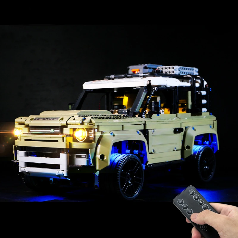 LED Light Kit for LEGO Land Rover Defender 42110 Not Included Building Blocks