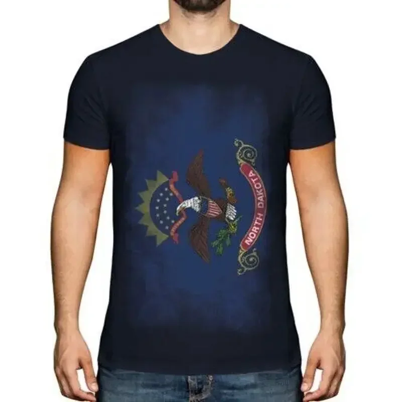 North Dakota State Faded Flag Men's T-Shirt T-Shirt
