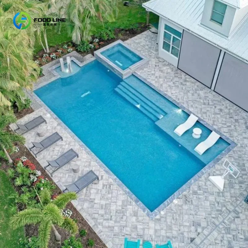 Rectangular Acrylic Prefab Swimming Pool Portable Frame for Outdoor Commercial Residential Custom