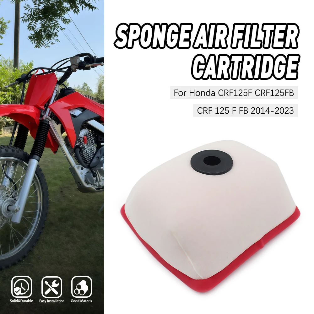 

Motorcycle Air Filter Intake Foam Cleaner For Honda CRF125F CRF125FB CRF 125 F FB 2014-2023