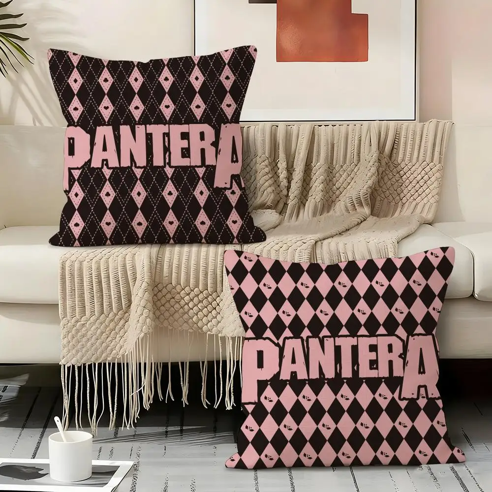 P-Panteras Band Pillow Case Pillowcase, Double-sided Printed, Sofa Cushion, Bedroom Headboard Pillow