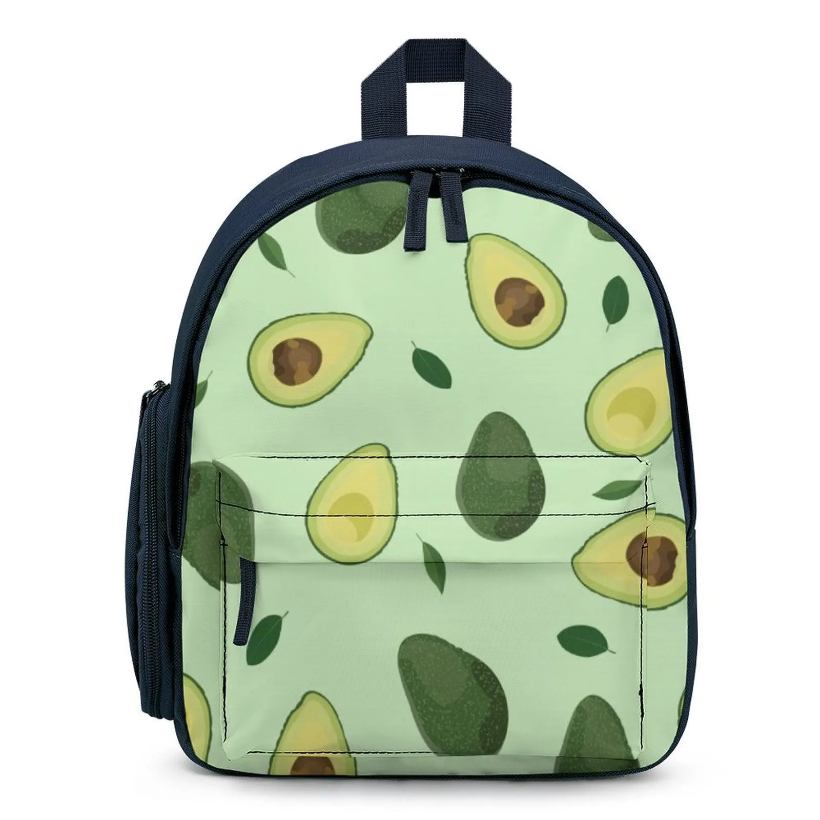 Peuter Satchel Custom Cartoon Rugzak Groene Avocado Cartoon Tas Kleine Zak Camping Draagbare Jongen Meisje Rugzak 12 Inch