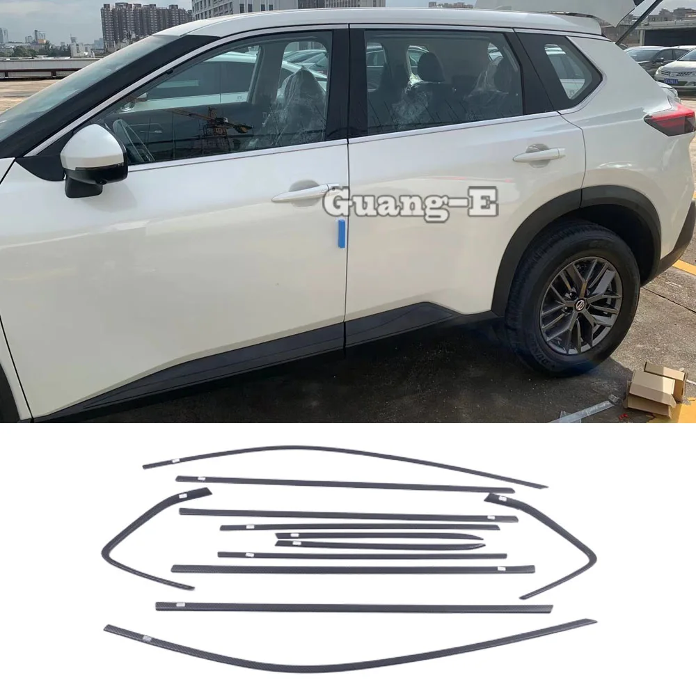 

Для Nissan X-trail Xtrail Rogue T33 2021 2022 2023 2024 2025 сталь/АБС-пластик, накладка на оконную стойку, наклейка, аксессуары