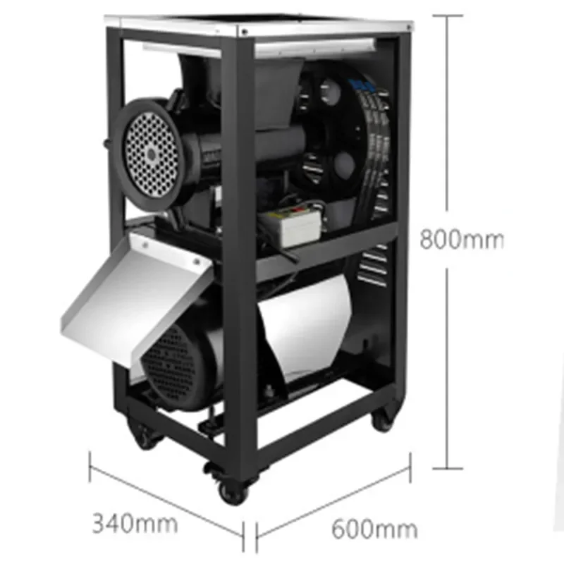 

52type 220v High-Power Meat Grinder Commercial Large Ground Chicken Frame Bone Crusher Feed Dog Fish Breeding