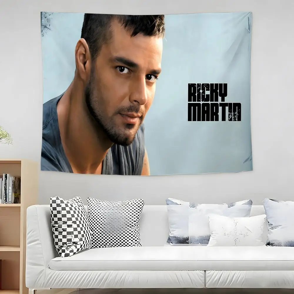 Latin Pop R-ricky Martin Tapestry Multipurpose Home Art for Living Room Bedroom Dorm High Quality Soft Fabric