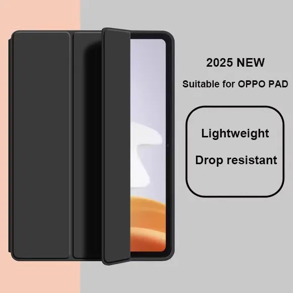 

Кожаный чехол для OPPO Pad SE 11 2025 Pad2 Pad3 11.61 Air 2 Neo 11.4 Air 10,36 Мягкий силиконовый защитный чехол с автоматическим режимом сна и пробуждения
