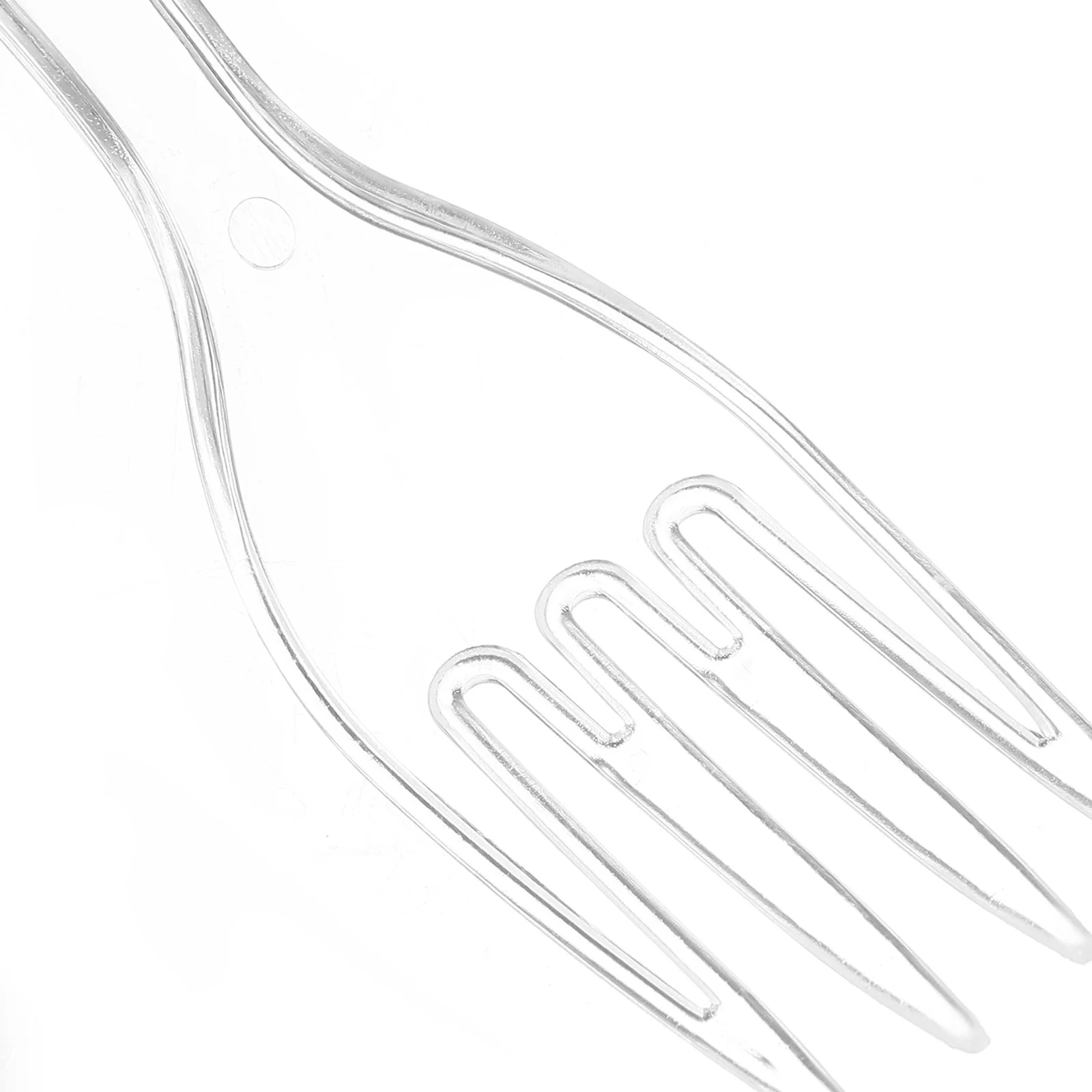 

50Set Clear Plastic Cutlery Set Wedding Party Fork Spoon Cutter Kit Durable Portable Tableware Kit Decorative Dining