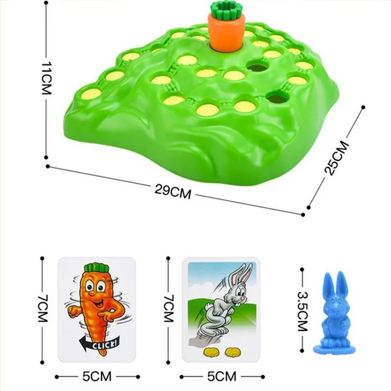 Konijn Trap Game Konijn Spel Cross Country Spinning Ras Raap Drop Bordspel Spel Vroege Onderwijs Kinderen Bordspel Speelgoed