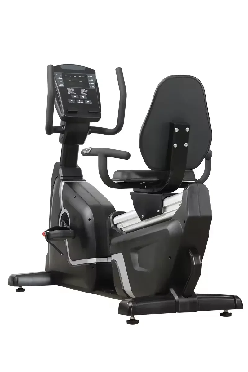 Commercial Fitness Horizontal Magnetic Control Training Gym Equipment Cardio Exercise Spinning Recumbent Bike