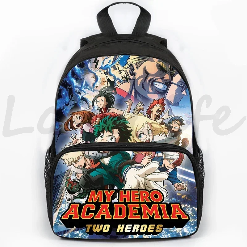 Ransel Anime My Hero Academia untuk Anak Laki-laki Tas Kapasitas Besar 16 Inci untuk Perjalanan Olahraga Portabel Tas Sekolah Siswa Tas Buku Anak