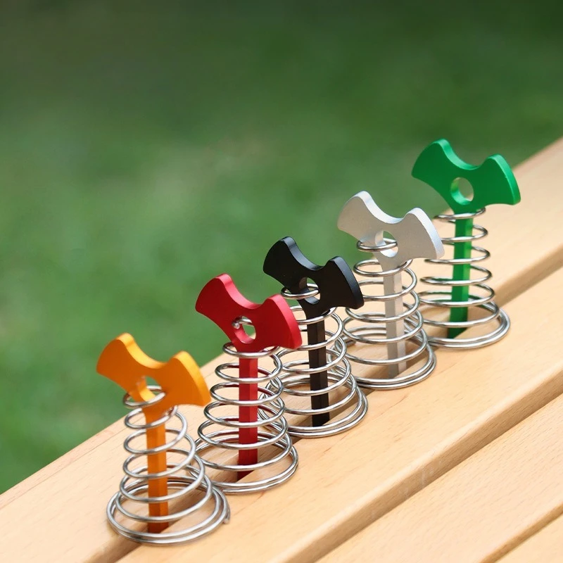 

1 шт., пружинные колышки для палубы из рыбьей кости, колья для палатки, тент, якорь, пряжка для ветровой веревки с карабином, фиксированные гвозди, крючки для палатки для кемпинга