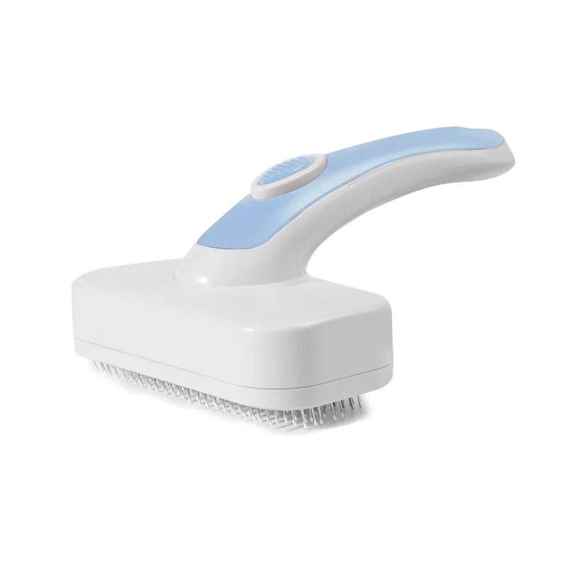 Pet Self Cleaning Slicker Brush For Shedding & Grooming Long Short Haired Dogs, Cats Retractable Brush