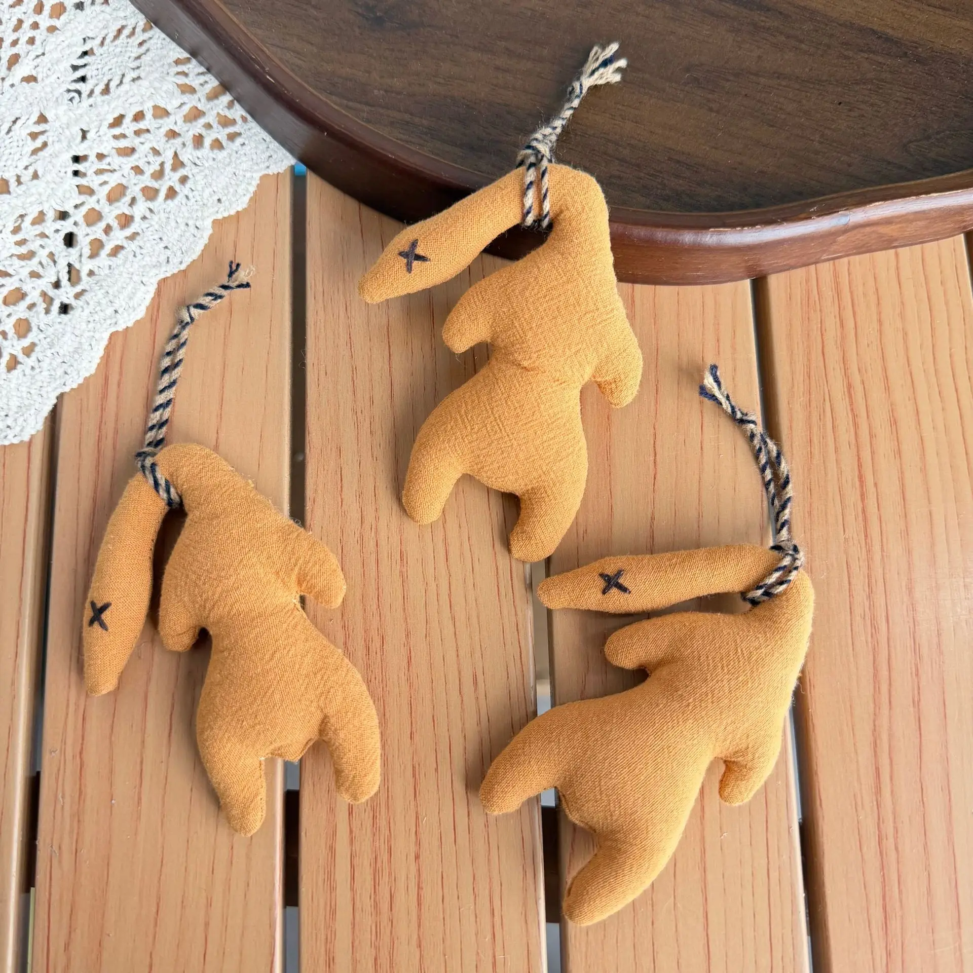 Fabric Funny Banana Duck Plush Keychain Bag Charm Forest Style DIY Clothing Accessory for Bag Hat Decoration Premium Quality