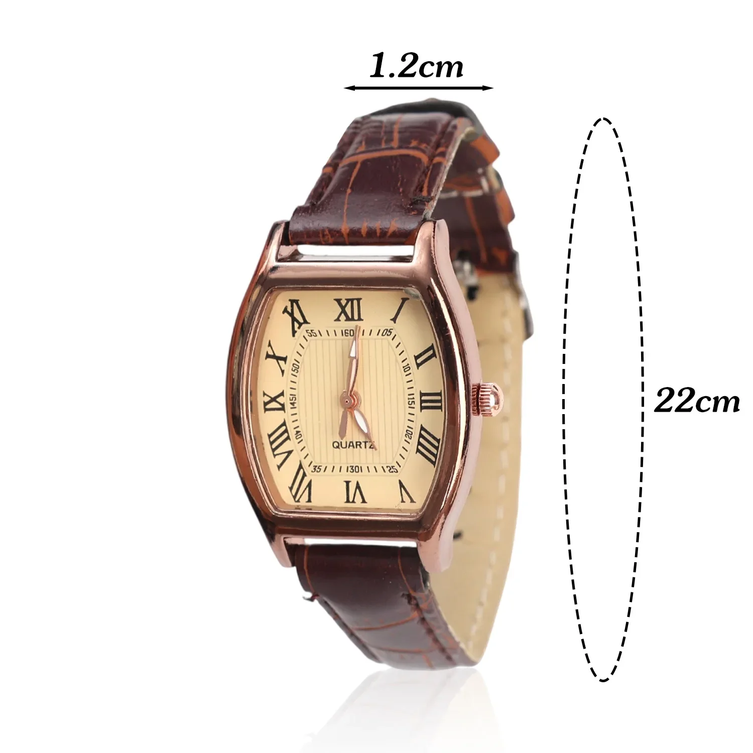 Korean Retro PU Leather Strap Women's Watch