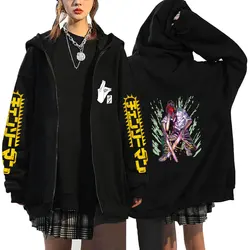 Anime Chainsaw Man Zip Hoodies Sweatshirts Oversized Coat Tops Womens Mens Fashion Zipper Cardigan Streetwear Sudaderas Jackets