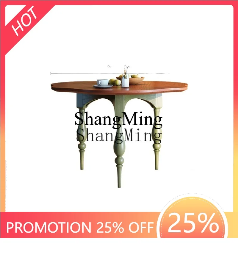 

ZYYretro household small apartment Chinese style new solid wood dining table premium dining table