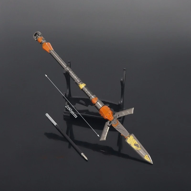 20 سنتيمتر/7.87in APEX بطل الطرفية شخصية القرطاسية فالكيري توقيع قلم محايد اللون نموذج معدني ألعاب إبداعية أسلحة السيف