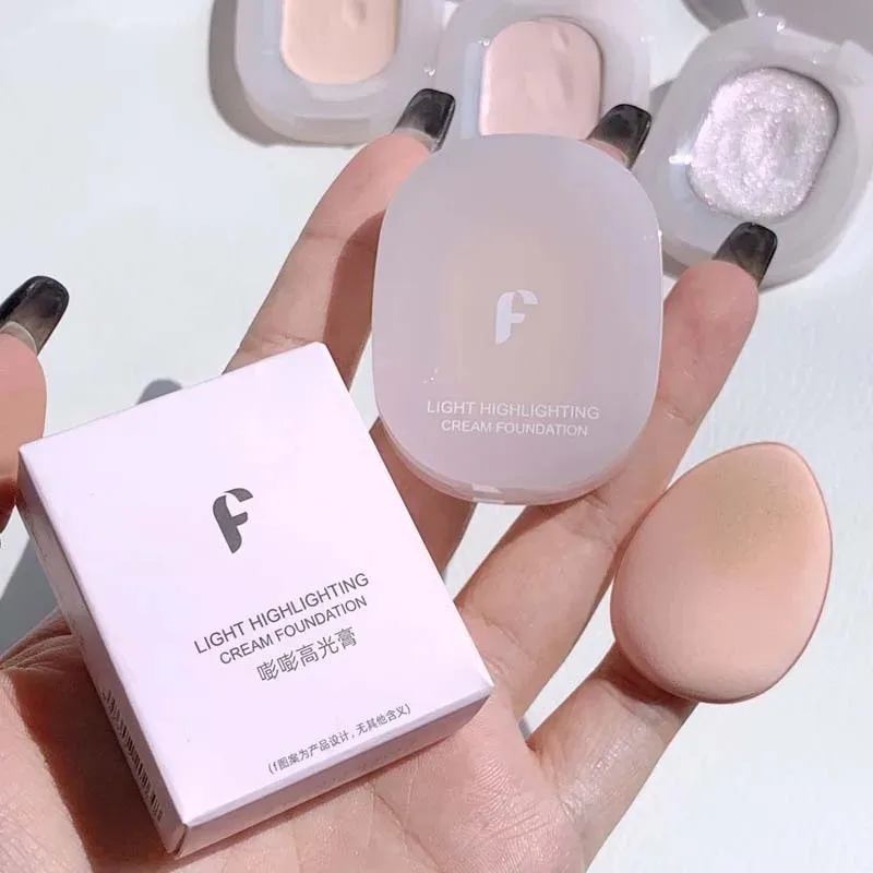 كريم تحديد الكنتوري عالي اللمعان ، إضاءة متلألئة ، مقاوم للماء ، إضاءة مكياج الوجه ثلاثي الأبعاد ، 4 ألوان