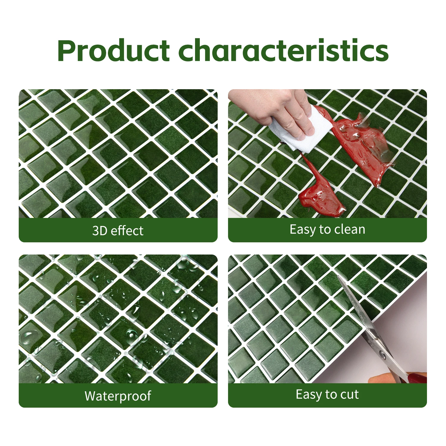 20pcs 3D Mosaic Style Wall Sti - Ceramic Tile Blank review and price