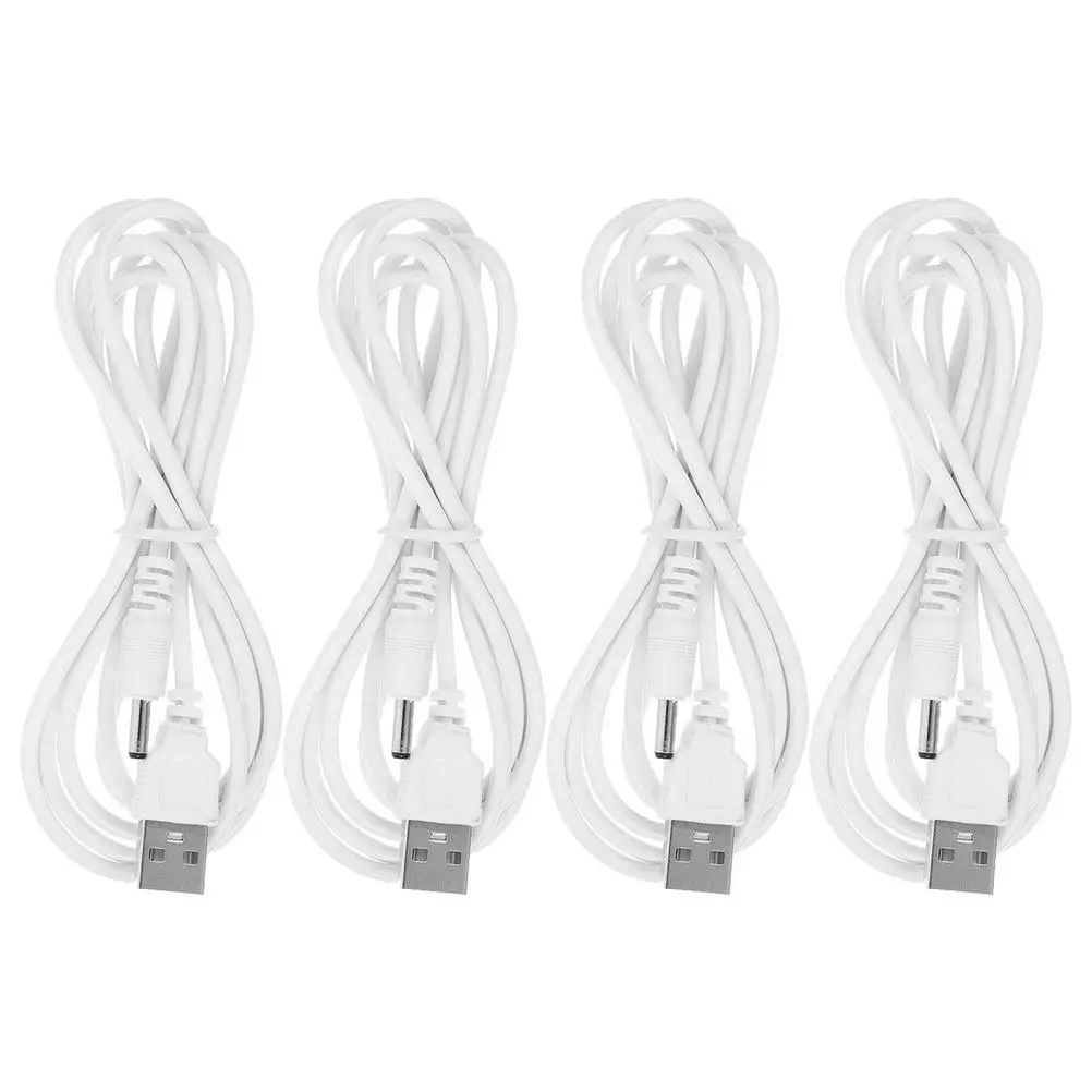 

4Pcs USB Dc Cable 3.5x1.35mm Premium Charging USB to Dc Power Cord for Security Cameras LED Lights