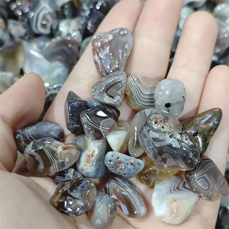 500G Natural Agate Freeform Quartz Gravel Stone DIY Bracelet Spiritual Prayer Meditation Crystal Stone