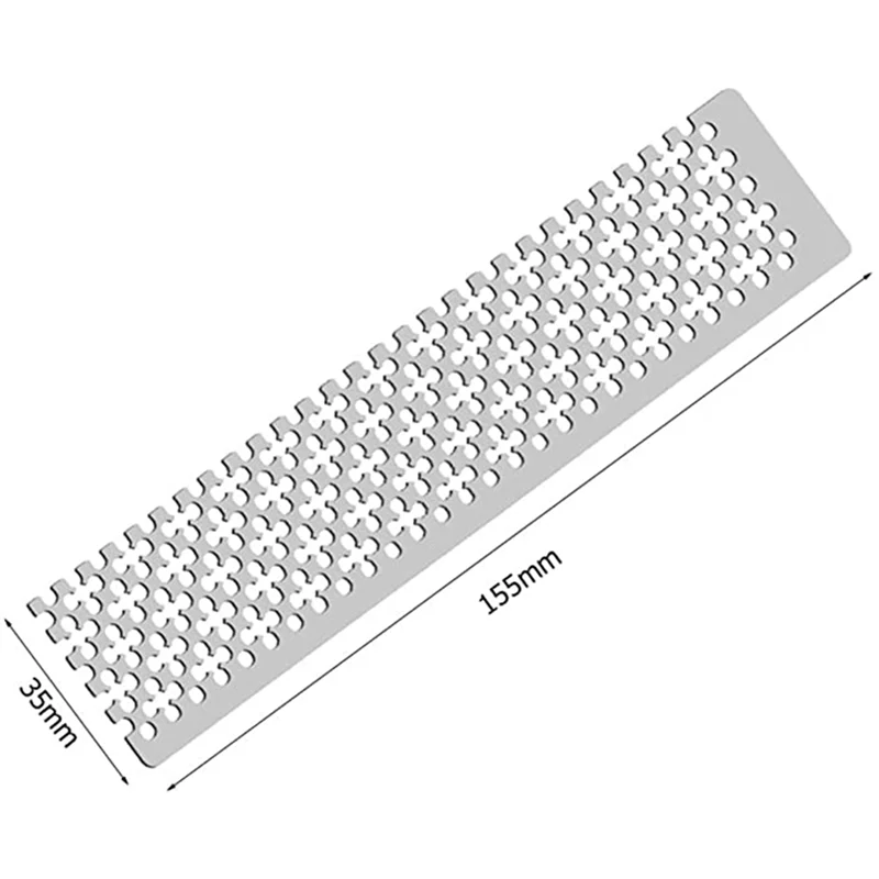 Stainless Steel Diamond Drawing Ruler DIY Diamond Drawing Ruler Mesh Ruler Square Diamond Drawing Tool Embroidery