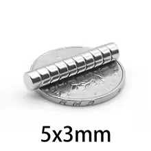 5x3 Small Strong Round Magnets 5x3mm for Home Refrigerators, DIY Offices 5*3mm
