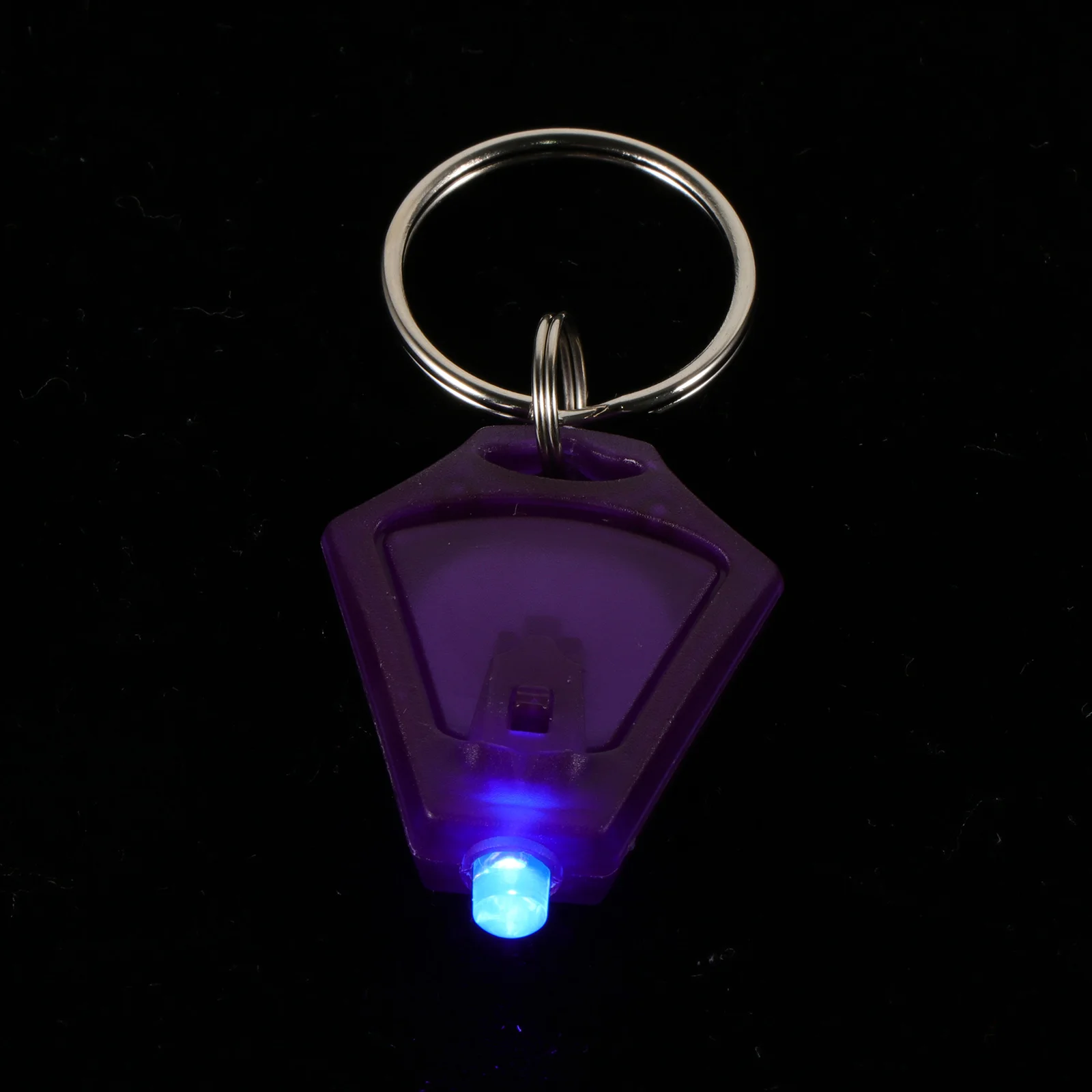 5 Pcs LED Keychain Light Purple Flashlight Money Lamp Mini Practical Test Plastic Counterfeit Detection Ring Torch