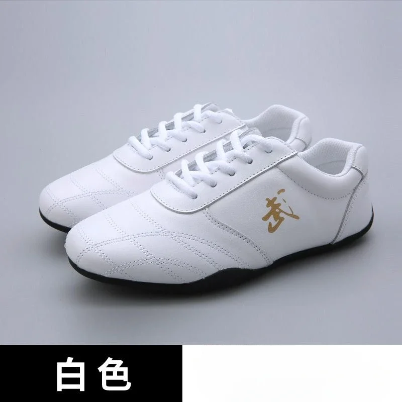 Professional Unisex Morning Exercise Martial Arts Shoes Black White Tai Chi Shoe Couples  ComfortableWushu Shoe Men Women