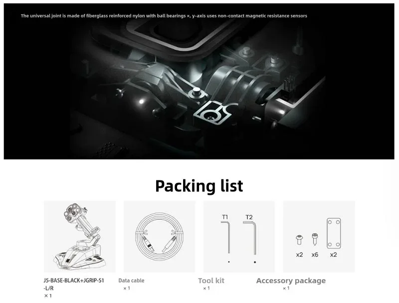 For MSFS2020 Compatible with Star Citizen/War Thund WINWING URSA MINOR Flight Simulation Control Left/Right-hand Joystick