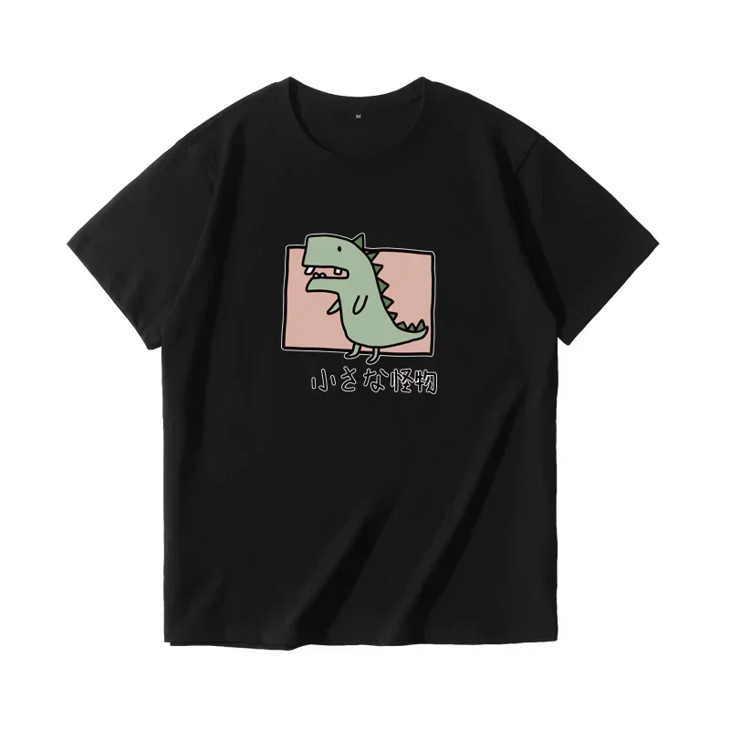 Monster Japanese-Style Loose-Fitting Short-Sleeved T-Shirt Pure Cotton Korean Trendy Brand for Students