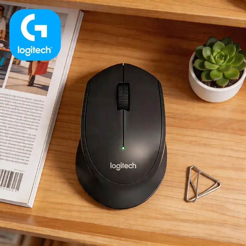 

Logitech M280 Ergonomic Wireless Mouse Low-Noise Tap 10m Link 18-Month Battery Plug Play for Desktop PC