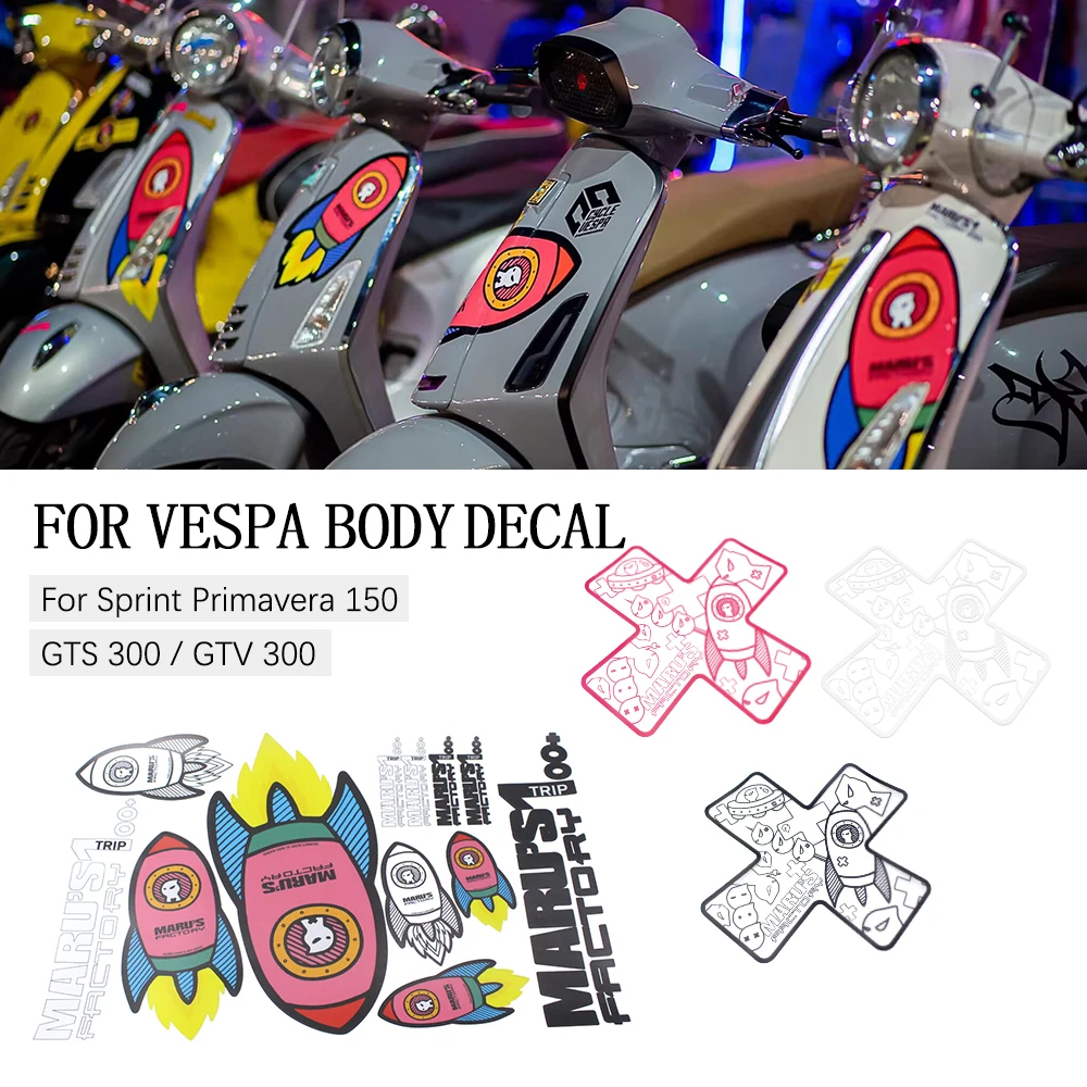 

Motorcycle Accessories Motorcycle Decal Sticker Case For Vespa GTS300 GTV300 Sprint150 Primavera150