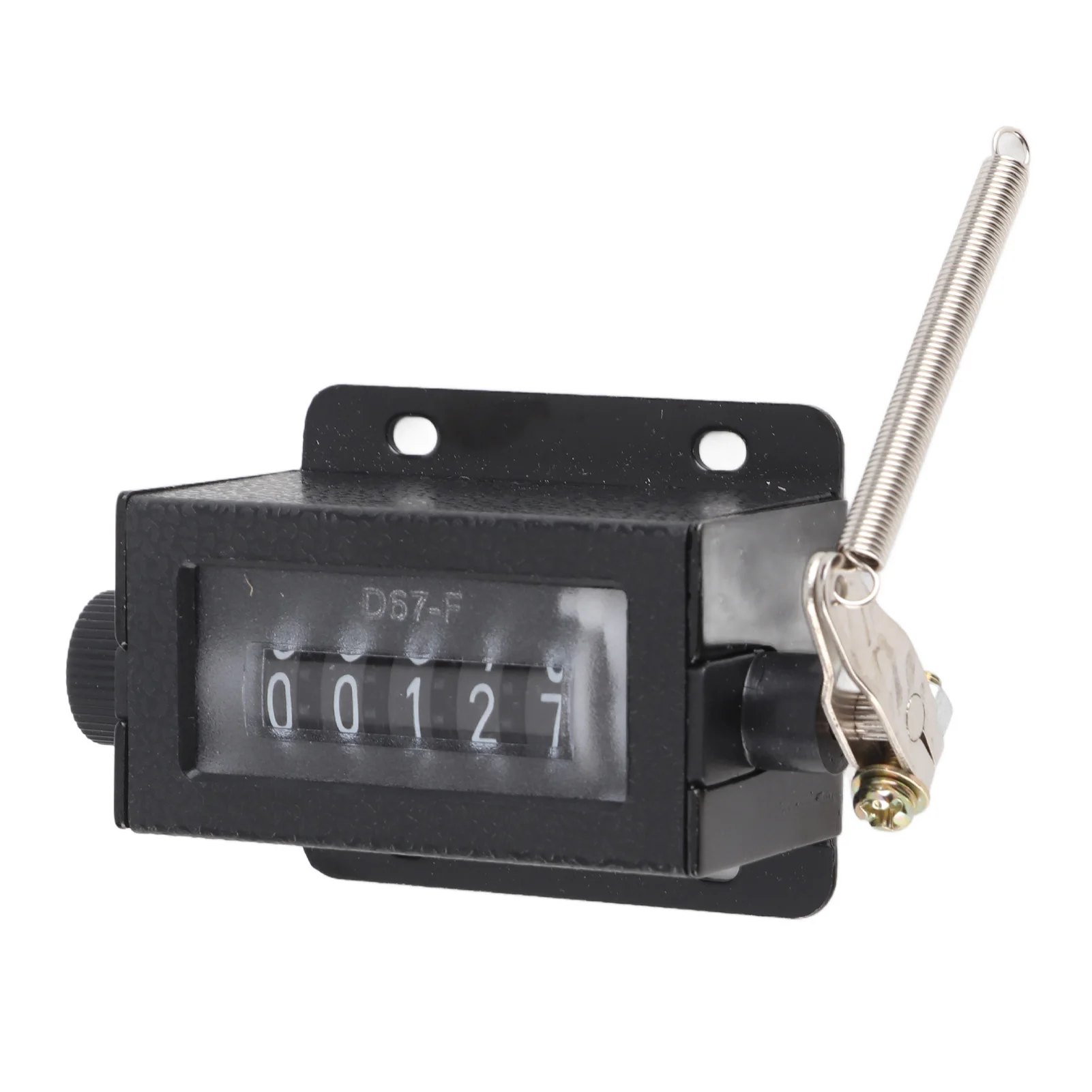 D67F 5 Digit Mechanical Counter Resettable Manual Hand Pull Stroke Tally Counter